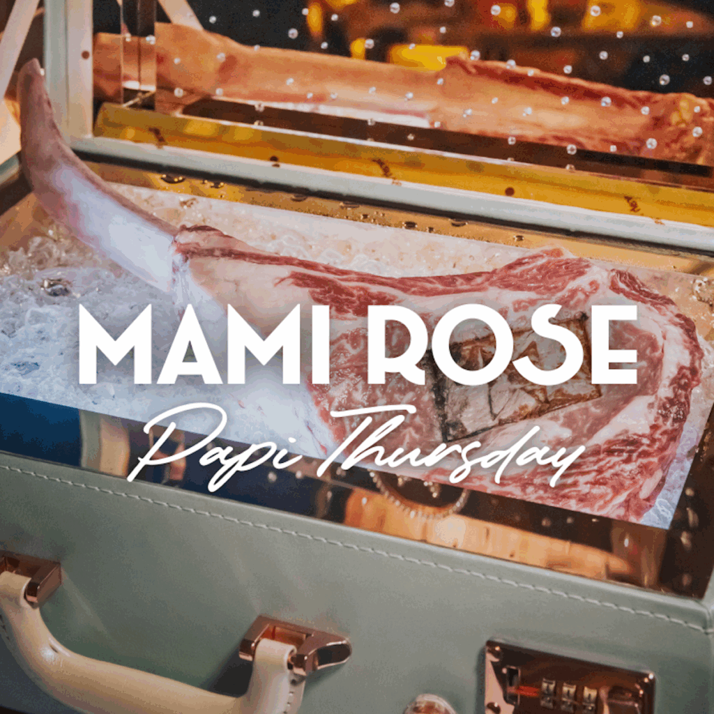 Menu of papi thursday at mami rose at EMSphere