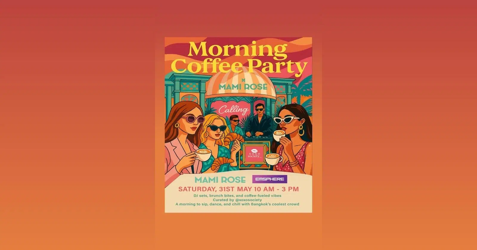 morning coffee party at mami rose bangkok