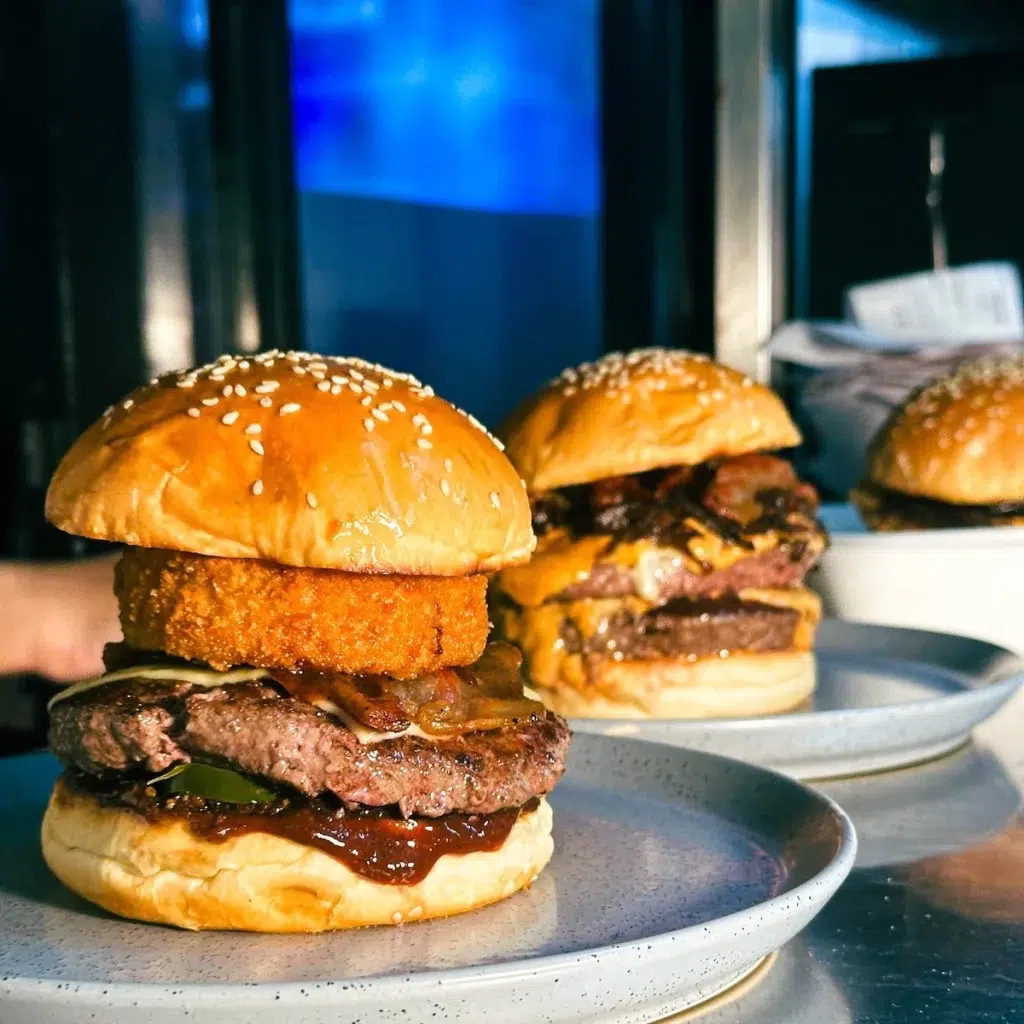 huge burger at Beast and Butter burger restaurant in Thonglor Bangkok
